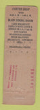 Matchbook Cover - Hotel Fort Shelby Detroit MI FEDERAL LONG WEAR