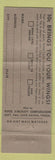 Matchbook Cover - Piper Cub Airplane Federal WEAR