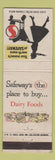 Matchbook Cover - Safeway Grocery Store girlie silhouette
