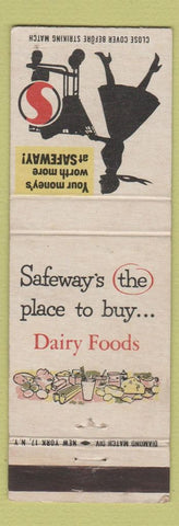 Matchbook Cover - Safeway Grocery Store girlie silhouette