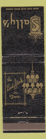 Matchbook Cover - Sally's restaurant Milwaukee WI girlie WEAR