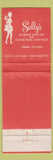 Matchbook Cover - Sally's restaurant Milwaukee WI girlie WEAR