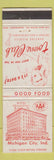 Matchbook Cover - Hotel Spaulding Michigan City IN girlie WORN