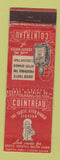 Matchbook Cover - Cointreau Liquor Jersey Match Browne Vinters WORN #1