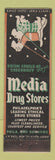 Matchbook Cover - Media Drug Stores Philadelphia Jersey Match Scotty Dog