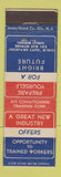 Matchbook Cover - Jersey Match Air Conditioning Training NBC Radio