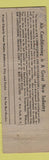 Matchbook Cover - Jersey Match Air Conditioning Training NBC Radio