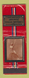 Matchbook Cover - Cleveland Overall OH nude girlie #1193 WEAR