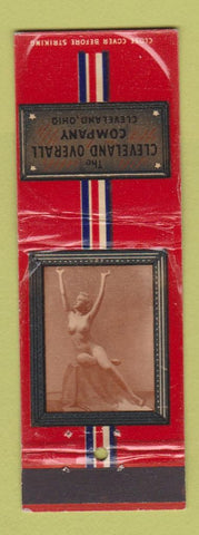 Matchbook Cover - Cleveland Overall OH nude girlie #1193 WEAR