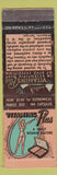 Matchbook Cover - Vitamins Plus girlie #4512 NYC