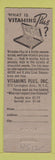 Matchbook Cover - Vitamins Plus girlie #4512 NYC
