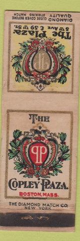 Matchbook Cover - Copley Plaza Hotel Boston MA DQ WEAR