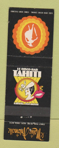 Matchbook Cover - El Disco Bar Tahiti Marie Antoinette girlie QC
