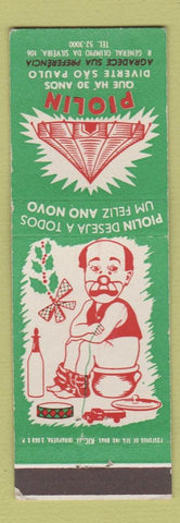Matchbook Cover - Piolin Christmas Brazil clown pooping?