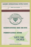 Matchbook Cover - Resorts International Hotel Casino Atlantic City NJ 40 Strike