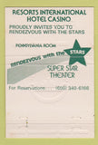 Matchbook Cover - Resorts International Hotel Casino Atlantic City NJ 40 Strike