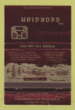 Matchbook Cover - Georgian Restaurant Hotel Lake Goerge NY WEAR 40 Strike