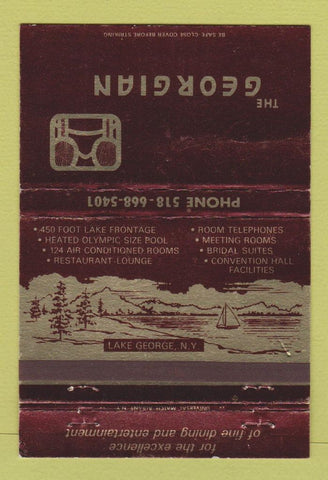 Matchbook Cover - Georgian Restaurant Hotel Lake Goerge NY WEAR 40 Strike