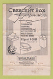 Matchbook Cover - Crescent Box Corp Philadelphia PA WEAR 40 Strike