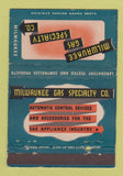 Matchbook Cover - Milwaukee Gas Specialty WI 40 Strike