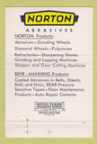 Matchbook Cover - Norton Abrasive grinding wheel 40 Strike
