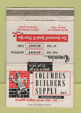 Matchbook Cover - Columbus OH Builders Supply WORN 40 Strike