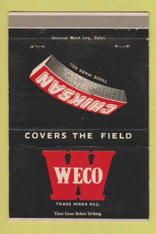 Matchbook Cover - WECO Chiksan Valves Hose Brea CA 40 Strike