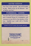 Matchbook Cover - Northwestern National Bank Philadelphia PA 40 Strike