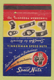 Matchbook Cover - Tinnerman Speed Nuts Cleveland OH 40 Strike
