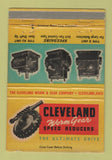 Matchbook Cover - Cleveland Worm Gear Speed Reducers OH 40 Strike