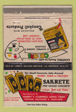 Matchbook Cover - Sakrete Pre Mixed Concrete Towson Baltimore MD WEAR 40 Strike