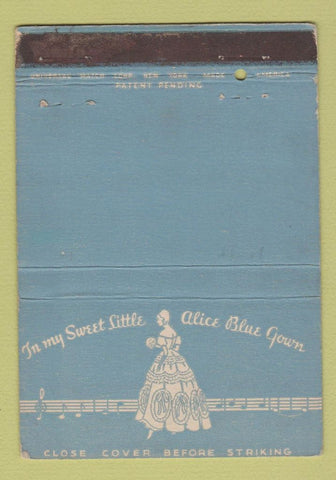 Matchbook Cover - Littmann's New York City Clothes girlie  40 Strike