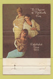 Matchbook Cover - Merchants Fur Detroit MI girlie 40 Strike