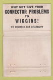 Matchbook Cover - EB Wiggins Oil Tool Los Angeles CA WORN 40 Strike