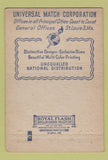 Matchbook Cover - Universal Match George Heyl Baltimore MD 40 Strike