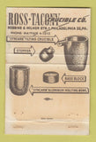 Matchbook Cover - Ross Tacony Crucible Philadelphia PA WEAR 40 Strike