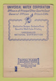 Matchbook Cover - Universal Match Harvey Carl Cleveland OH WEAR 40 Strike