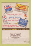 Matchbook Cover - Universal Match William Martin Pittsburgh PA 40 Strike