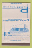 Matchbook Cover - Pioneer Federal Savings Mason City IA 40 Strike
