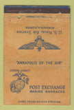 Matchbook Cover - US Naval Air Station Pensacola FL WORN postcard 40 Strike