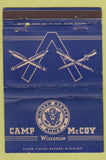 Matchbook Cover - Camp McCoy WI postcard WEAR 40 Strike