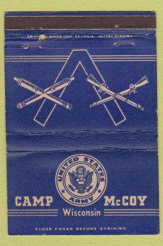 Matchbook Cover - Camp McCoy WI postcard WEAR 40 Strike