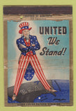Matchbook Cover - WWII Uncle Sam Benatacs Drug San Francisco WORN 40 Strike