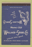 Matchbook Cover - Wallace Siegel Women's Clothes Cleveland OH girlie 40 Strike