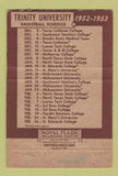 Matchbook Cover - Trinity San Antonio TX 1952 Basketball schedule 40 Strike
