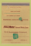 Matchbook Cover - WD Dodenhoff Greenville SC Textile Eqiupment 40 Strike