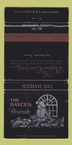 Matchbook Cover - Bayous Riverside San Antonio TX 30 Strike