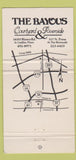 Matchbook Cover - Bayous Riverside San Antonio TX 30 Strike