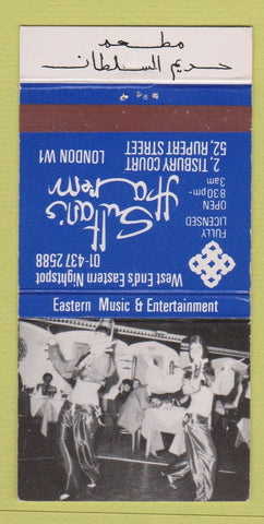 Matchbook Cover - Sultan's Harem London UK England girlie 30 Strike