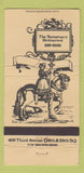 Matchbook Cover - Sumptuary Restaurant New York City girlie 30 Strike